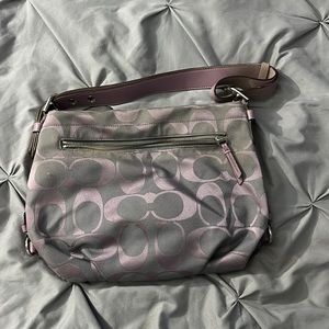 Purple Coach bag